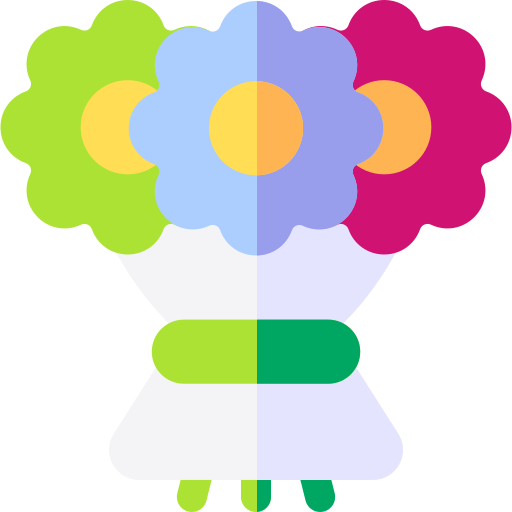 Bouquet Basic Rounded Flat icon