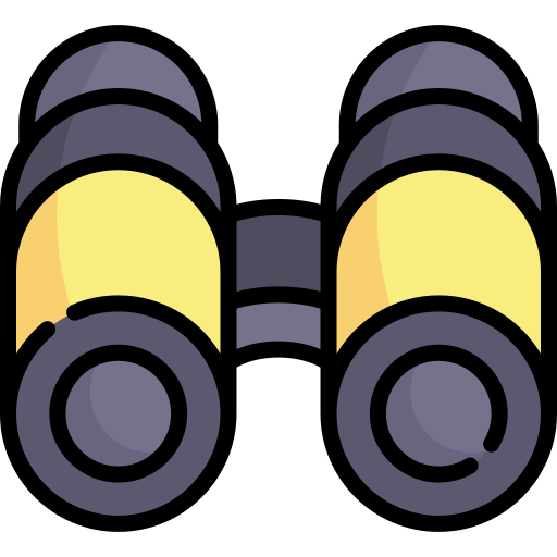 prismáticos Kawaii Lineal color icono