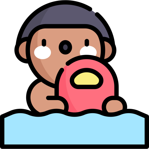 rettungsschwimmer Kawaii Lineal color icon