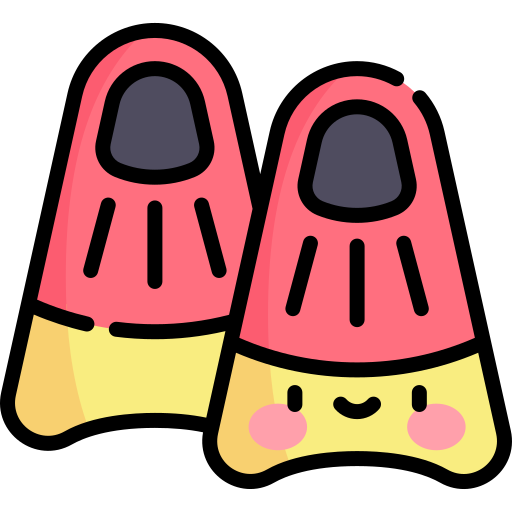Fins Kawaii Lineal color icon