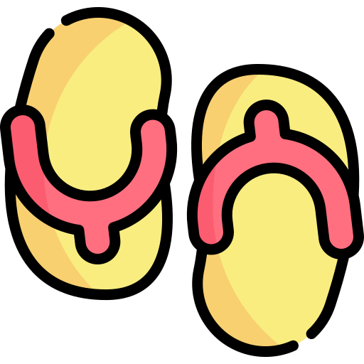 flip flops Kawaii Lineal color icon