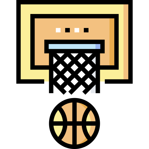 basketball Detailed Straight Lineal color icon