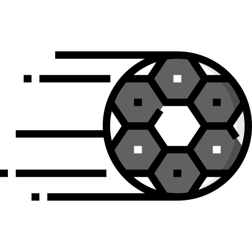 サッカーボール Detailed Straight Lineal color icon