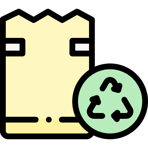 Paper bag Detailed Rounded Lineal color icon