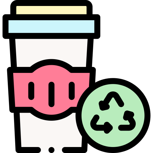 コーヒーカップ Detailed Rounded Lineal color icon
