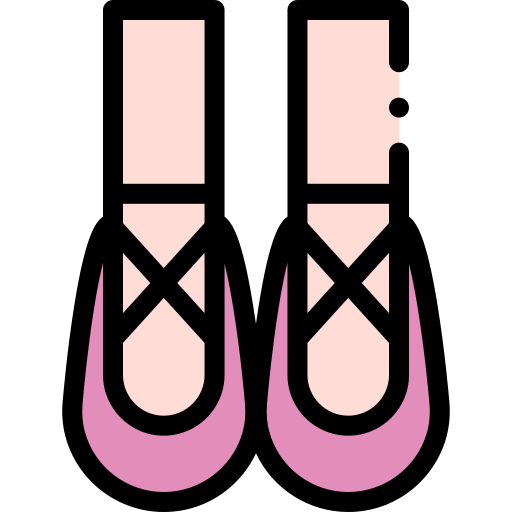 Ballet shoes Detailed Rounded Lineal color icon