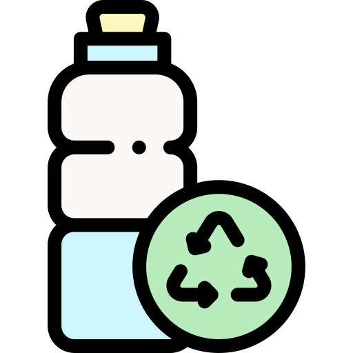plastikowa butelka Detailed Rounded Lineal color ikona