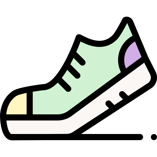 Running shoes Detailed Rounded Lineal color icon