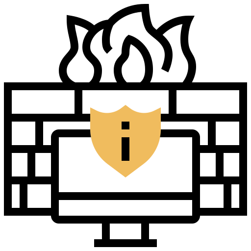 firewall Meticulous Yellow shadow icon