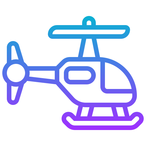 helicóptero Meticulous Gradient icono