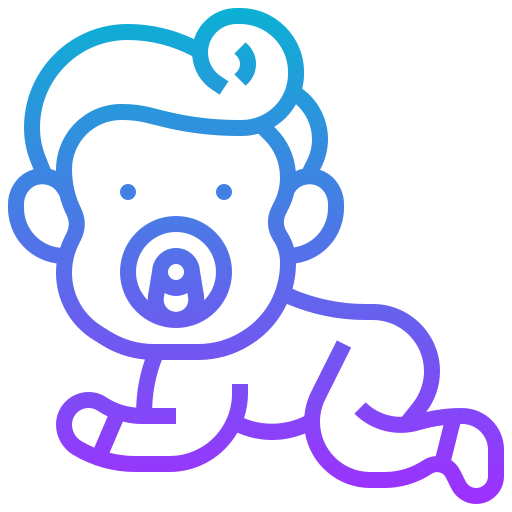 Baby pacifier Meticulous Gradient icon
