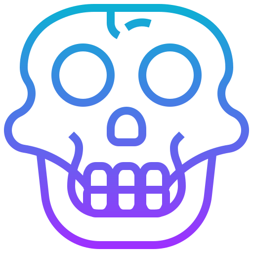 schedel Meticulous Gradient icoon