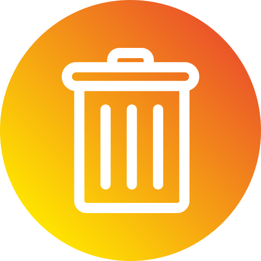 Trash bin Generic Flat Gradient icon