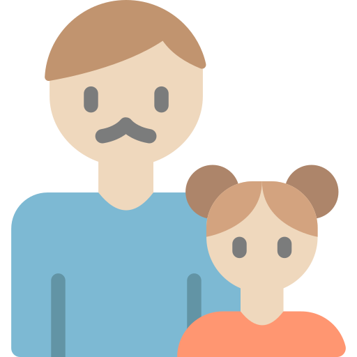 Отец и дочь Generic Flat иконка