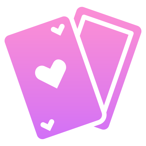 karty do pokera Generic Flat Gradient ikona