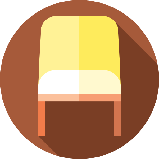 Chairs Flat Circular Flat icon