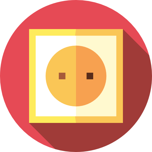 Plugging Flat Circular Flat icon