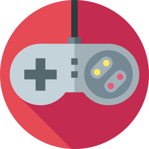 Game console Flat Circular Flat icon
