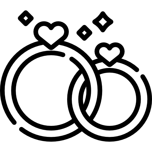 Wedding rings Special Lineal icon