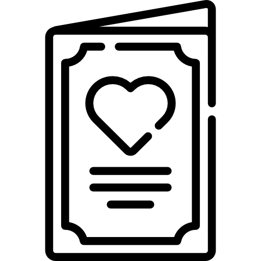 carta de amor Special Lineal icono
