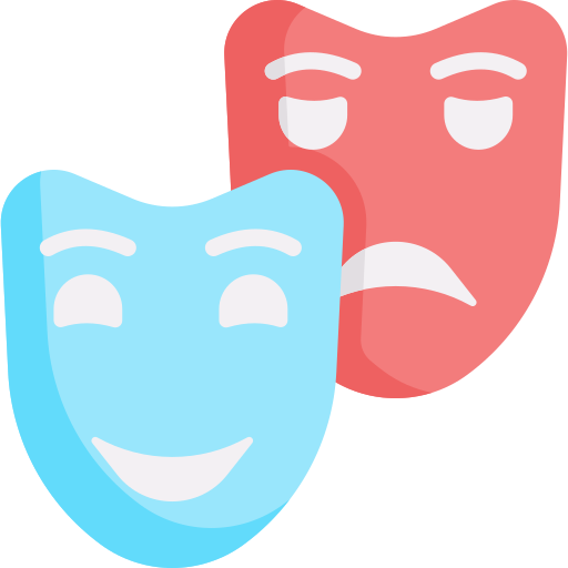 máscaras de teatro Special Flat icono