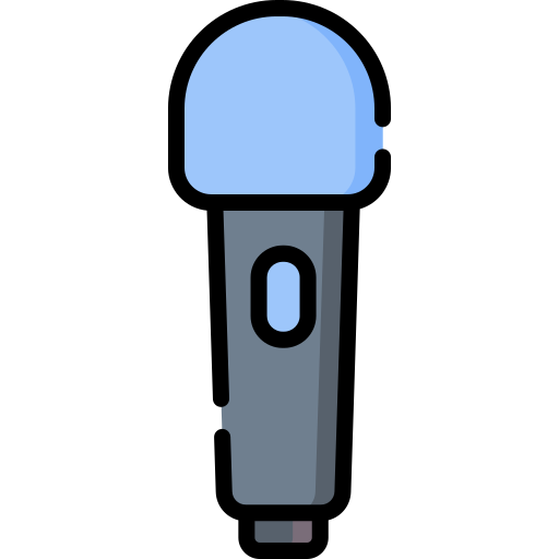 micrófono Special Lineal color icono