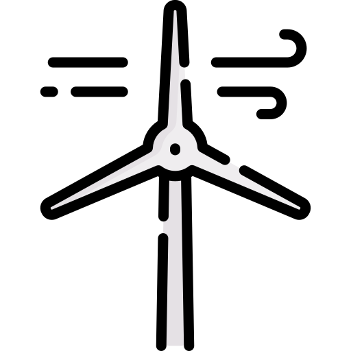 Ветряная турбина Special Lineal color иконка