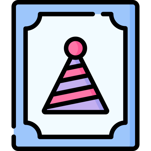 geburtstagskarte Special Lineal color icon