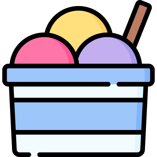 아이스크림 컵 Special Lineal color icon