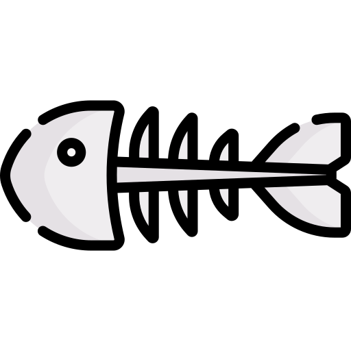 Fish bone Special Lineal color icon