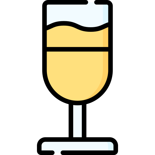 シャンパングラス Special Lineal color icon