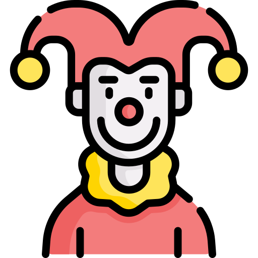 payaso Special Lineal color icono