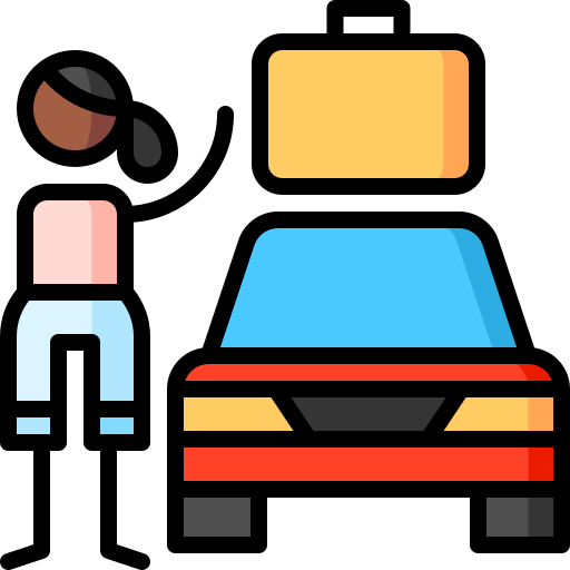 Road trip Puppet Characters Lineal Color icon