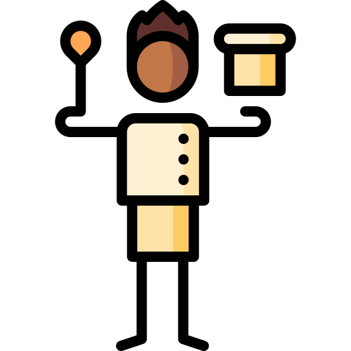 kochen Puppet Characters Lineal Color icon