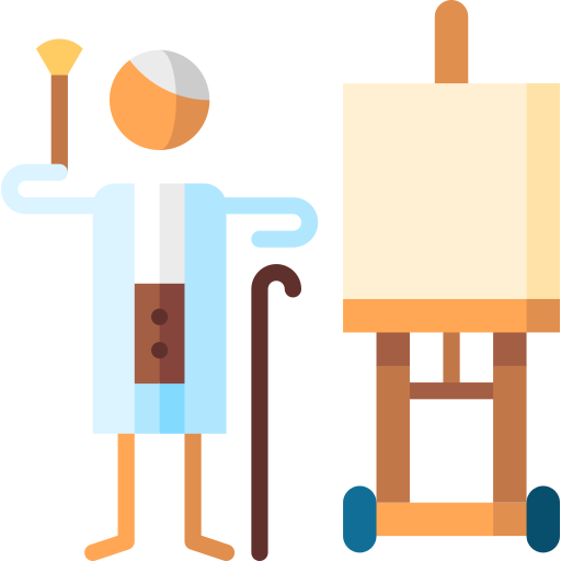 Workshop Puppet Characters Flat icon