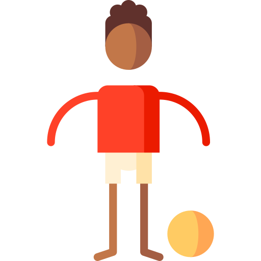 football Puppet Characters Flat Icône