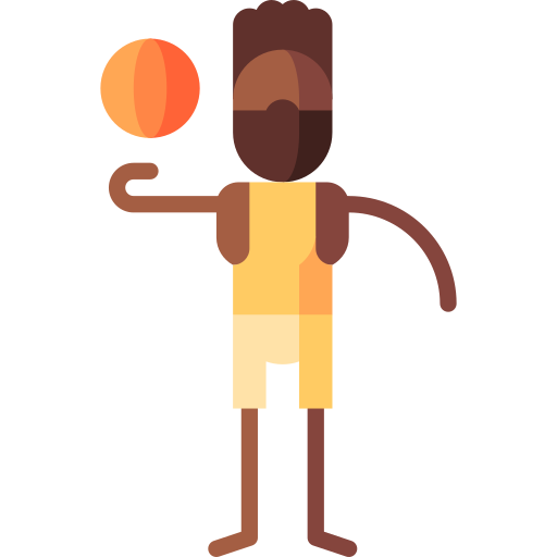 basketball Puppet Characters Flat icon