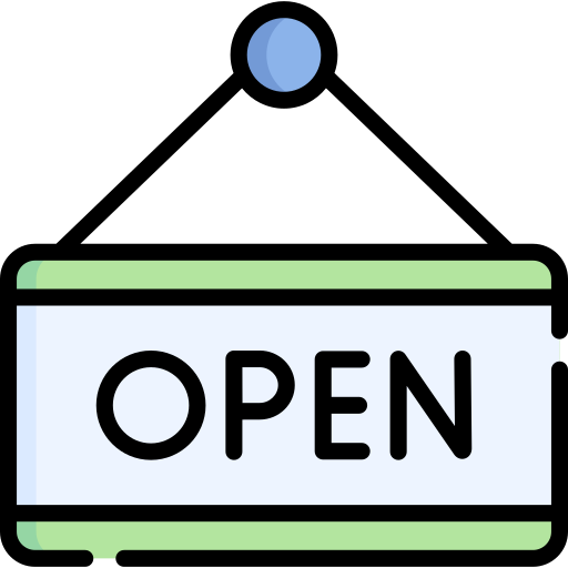 Open sign Special Lineal color icon
