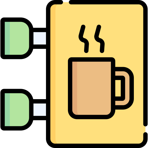 커피 샵 Special Lineal color icon