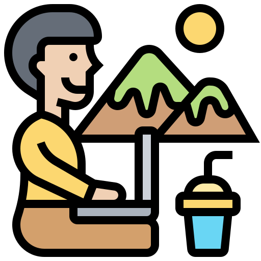 Digital nomad Meticulous Lineal Color icon