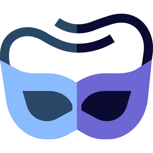 Eye mask Basic Straight Flat icon