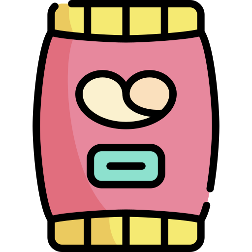 Chips Kawaii Lineal color icon