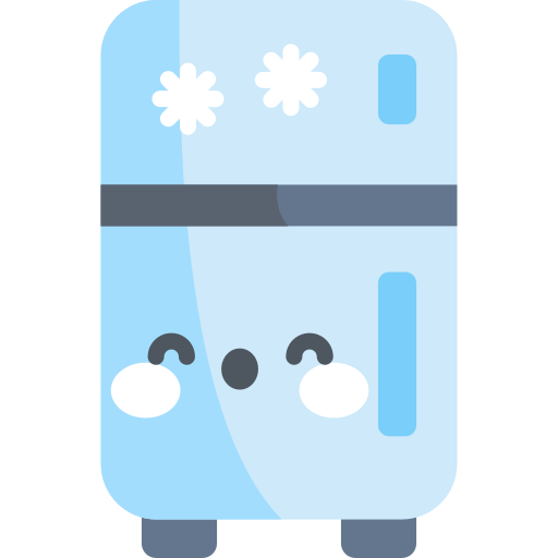 congelador Kawaii Flat icono