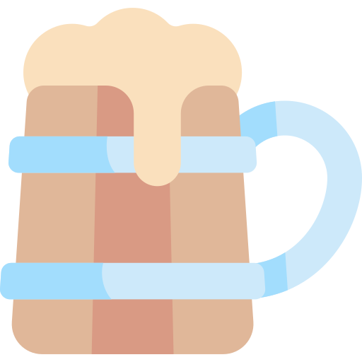 Beer mug Kawaii Flat icon