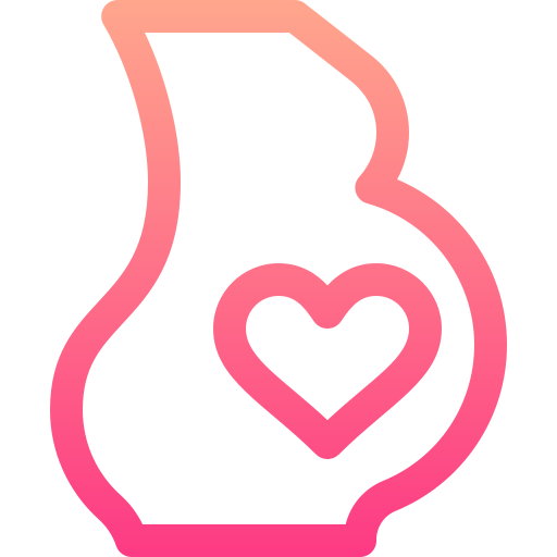 Pregnant Basic Gradient Lineal color icon