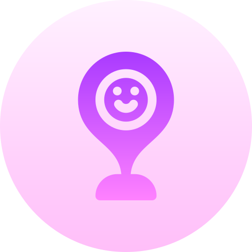 위치 Basic Gradient Circular icon