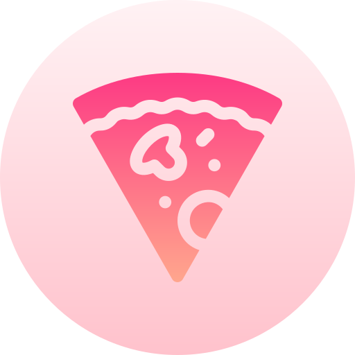 pizza Basic Gradient Circular icono