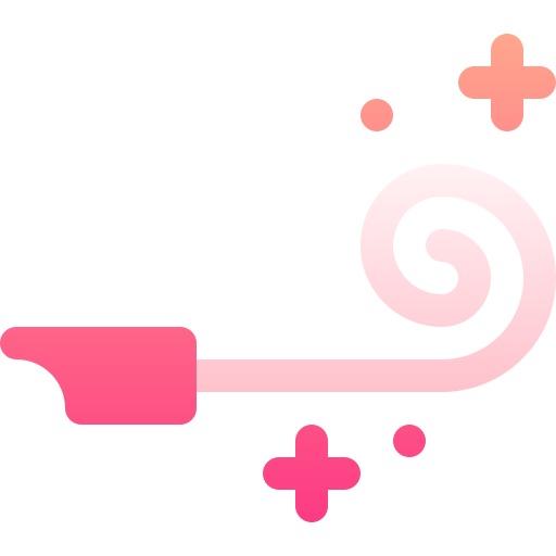 Party blower Basic Gradient Gradient icon