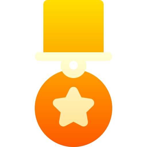 medaille Basic Gradient Gradient icoon