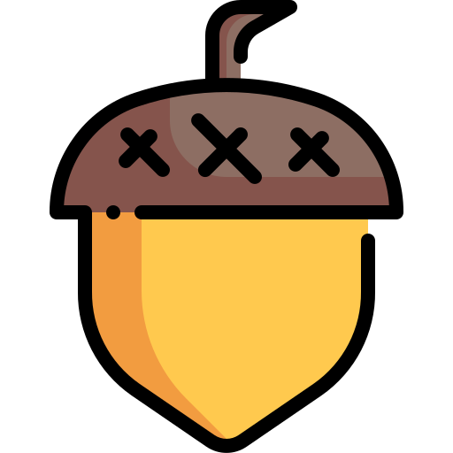 Nut Generic Outline Color icon